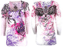 Archaic by Affliction Women's T-shirt Mi Amore ^