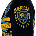 American Fighter Men's Short Sleeve LANDER Crewneck T-Shirt (Black/Yellow)