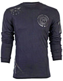American Fighter Men's Long Sleeve Shirt AVERETT Black