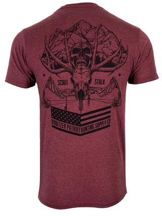 Howitzer Style Men's T-Shirt SKULL MOUNTAIN Military Grunt MFG