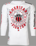 American Fighter Men's Long Sleeve Shirt EXCELSIOR White S-3XL */