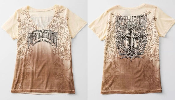 Affliction Women's T-Shirt Madrigal