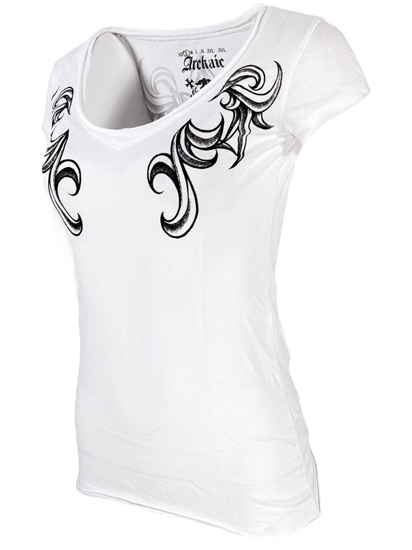 Archaic by Affliction Women's T-shirt Killer Widow ^