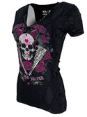 Rebel Saint by Affliction Women's T-shirt Queen Lord  ^