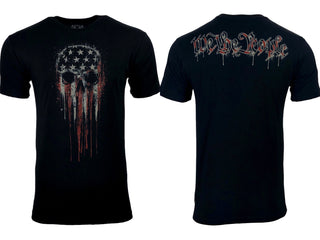 HOWITZER Clothing Men's T-Shirt S/S PEOPLE SKULL Black Label