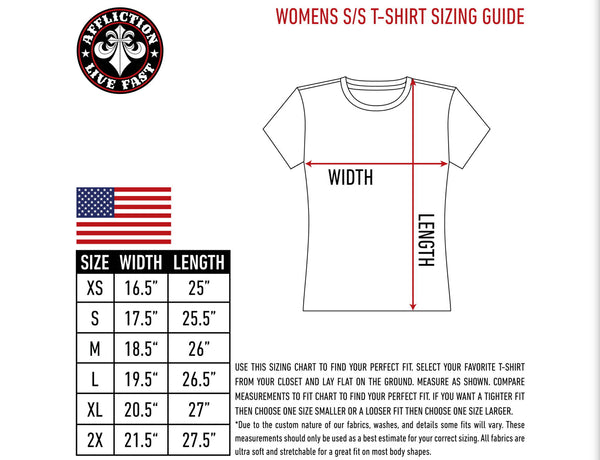 Rebel Saint by Affliction Women's T-shirt Socket