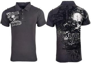 Xtreme Couture Men's Polo Shirt Last Rites Charcoal