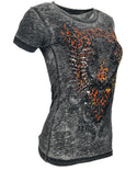 Affliction Women's T-Shirt Lita Creek  ^