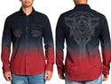 AMERICAN FIGHTER Men's Button Down Shirt INDICATION
