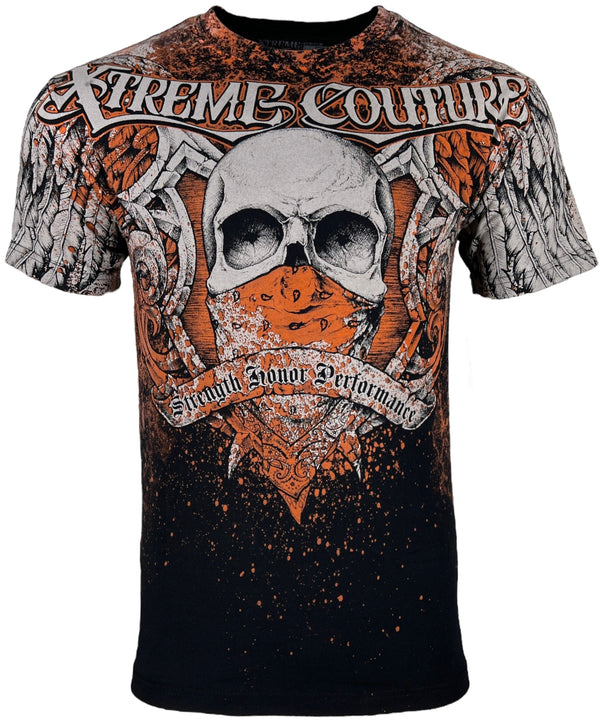 Xtreme Couture by Affliction Men's T-Shirt Orthodox Skull Biker