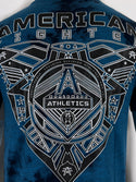 AMERICAN FIGHTER Men's T-shirt POWELL Athletic Blue