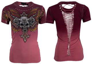 Affliction Women's T-Shirt Hyper Speed  ^