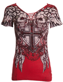 Archaic by Affliction Women's T-shirt Criterion  ^