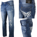 AFFLICTION BLAKE FLEUR LAZARUS Men's Denim Jeans Blue