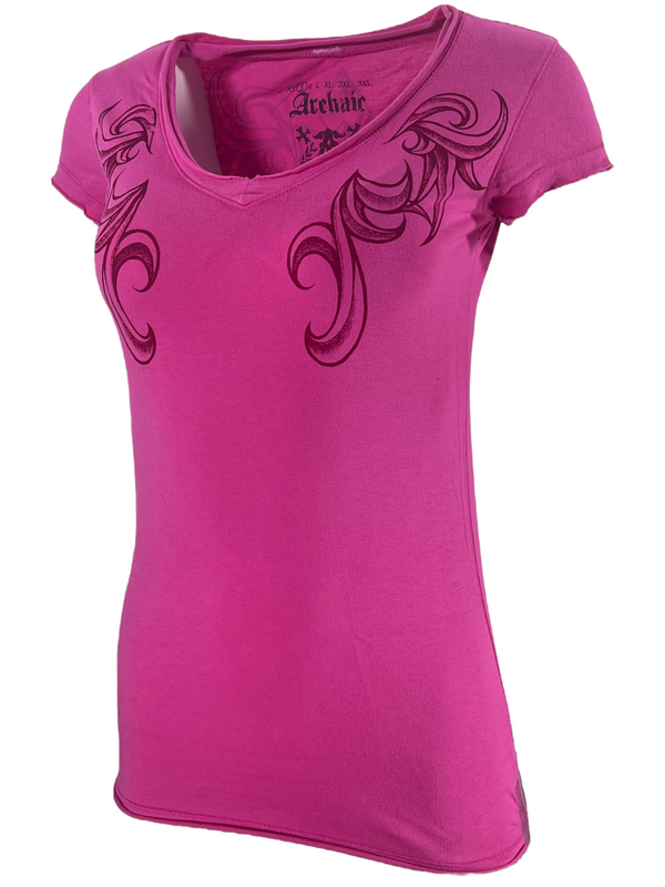 Archaic by Affliction Women's T-shirt Killer Widow ^