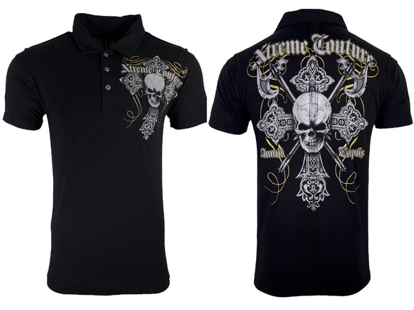 Xtreme Couture Men's Polo Shirt Heritage Black