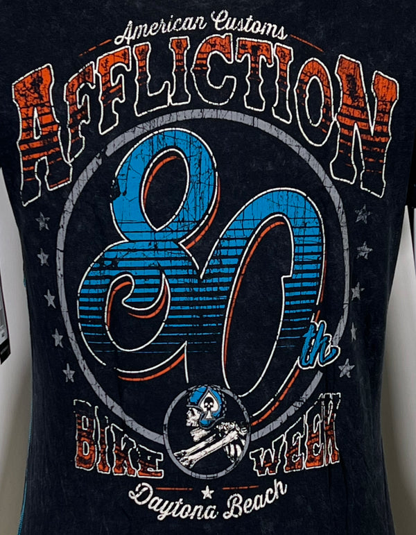 Affliction Women's Short sleeve T-Shirt DAYTONA 80