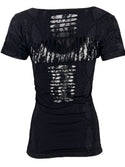 Rebel Saint by Affliction Women's T-shirt Queen Lord  ^