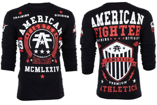 American Fighter Men's Long Sleeve Shirt Dalton Black