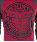 American fighter Men's Hoodie Asbury Premium shirt Red */