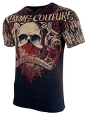 Xtreme Couture by Affliction Men's T-Shirt ORTHODOX Skull Biker