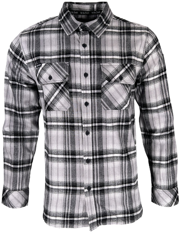 Howitzer Style Men's Button Down Flannel Defeat Military Grunt MFG *