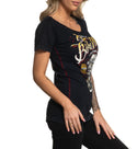 AFFLICTION Women's T-Shirt S/S DAYTONA 79 Tee Biker