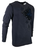 Archaic Affliction Men's Thermal shirt VERWOOD (Charcoal)