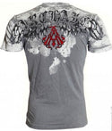 Archaic Affliction Men's Short Sleeve KINGDOM Crewneck T-Shirt +