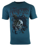 AFFLICTION Men's T-shirt BATTLE CRY DARK TEAL