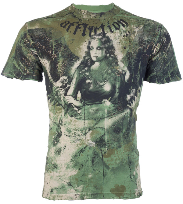 AFFLICTION Men's Short Sleeve BLISS Crewneck T-Shirt