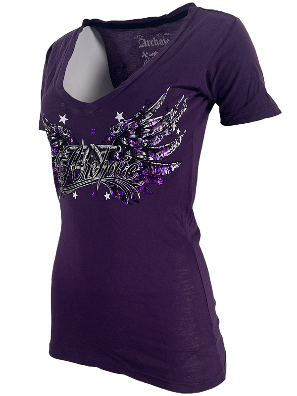 Archaic by Affliction Women's T-shirt Hot Smoke ^