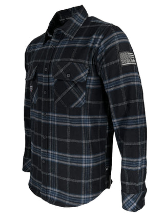 Howitzer Style Men's Button Down Flannel Armaments Military Grunt MFG