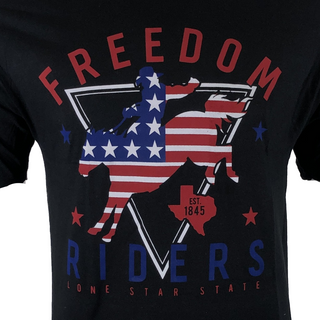 RAW STATE By Affliction Men's T-Shirt FREEDOM RIDER RODEO Biker Cowboy