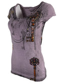 Archaic by Affliction Women's T-shirt Tainted Lover ^