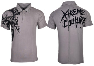Xtreme Couture Men's Polo Shirt Splatt Silver