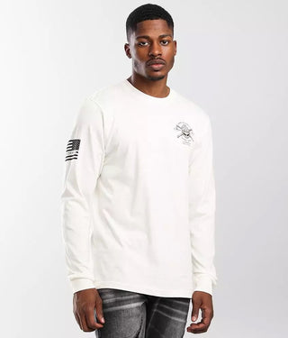 Howitzer Style Men's T-shirt Long Sleeve HEART OF A WARRIOR Military Grunt