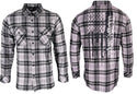 Howitzer Style Men's Button Down Flannel Defeat Military Grunt MFG