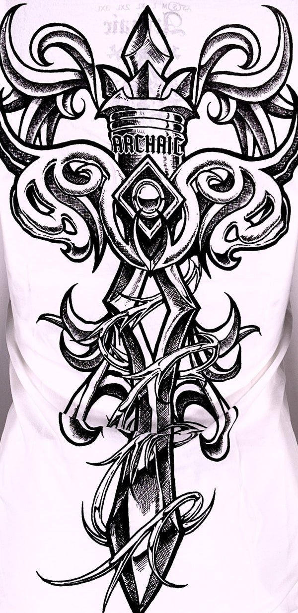 Archaic by Affliction Women's T-shirt Killer Widow ^