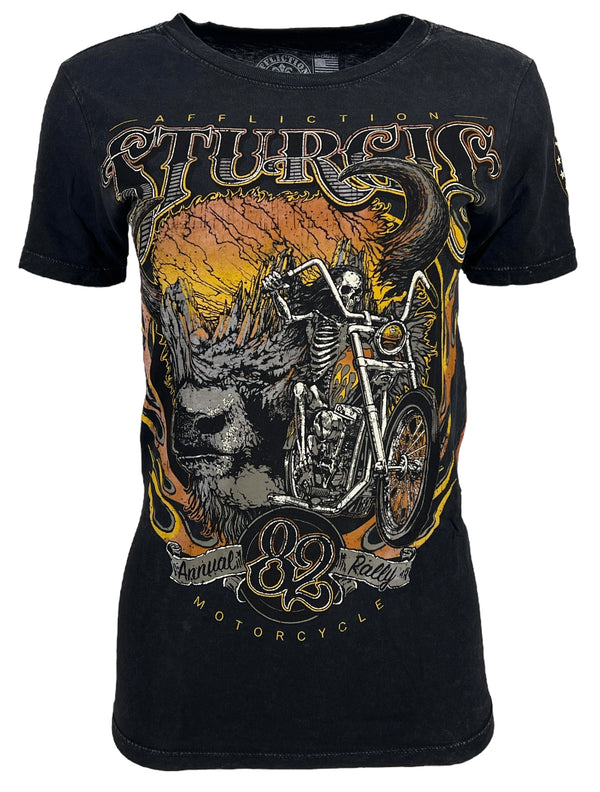 Affliction Women's T-Shirt Strugis 82  ^