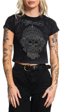 Affliction Women's T-Shirt THUNDER SKY Black
