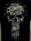 HOWITZER Style Men's T-Shirt FLAG SKULL Military Grunt