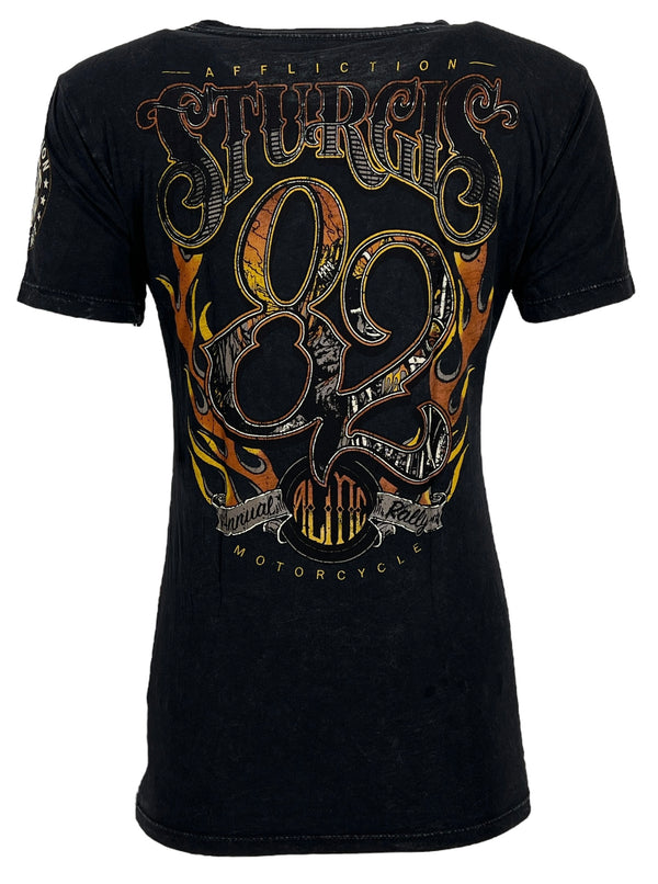 Affliction Women's T-Shirt Strugis 82  ^