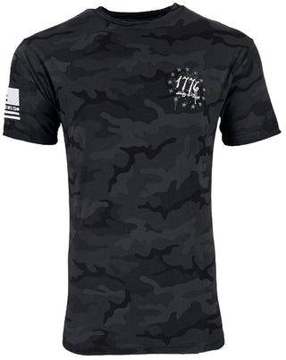 Howitzer Style Men's T-Shirt LIBERTY FLAG Military Grunt MFG