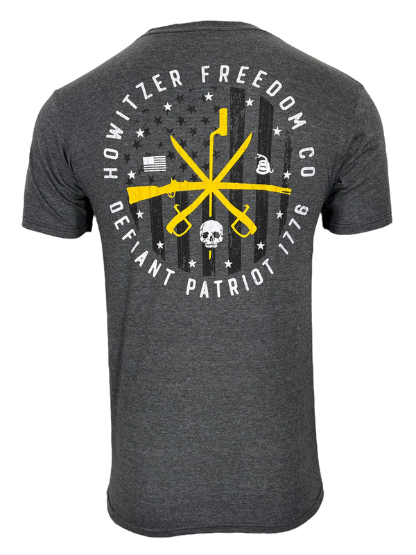 Howitzer Style Men's T-Shirt Defiant Military Grunt MFG *