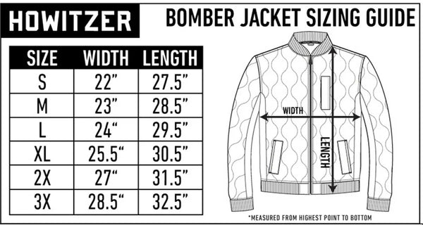 Howitzer Style Men's Bomber jacket Pilot Military Grunt MFG