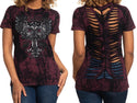 Affliction Women's T-Shirt Verona Gold ^