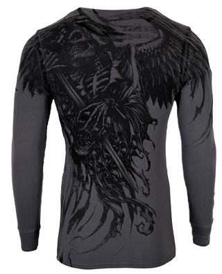 T-shirt Biker T-shirt Uomo By AFFLICTION AXE SLINGER - Stile Biker E MMA, 100% Cotone XTREME COUTURE - Foto 5