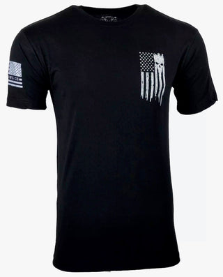 HOWITZER Clothing Men's T-Shirt S/S PATRIOT TORN Black Label