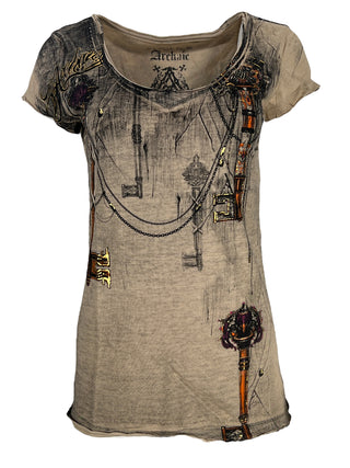 Archaic by Affliction Women's T-shirt Tainted Lover